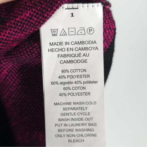 NWT MICHAEL KORS Women‎ Two Pieces Set Top/Skirt Knit Electric Pink/Black - Picture 10 of 12